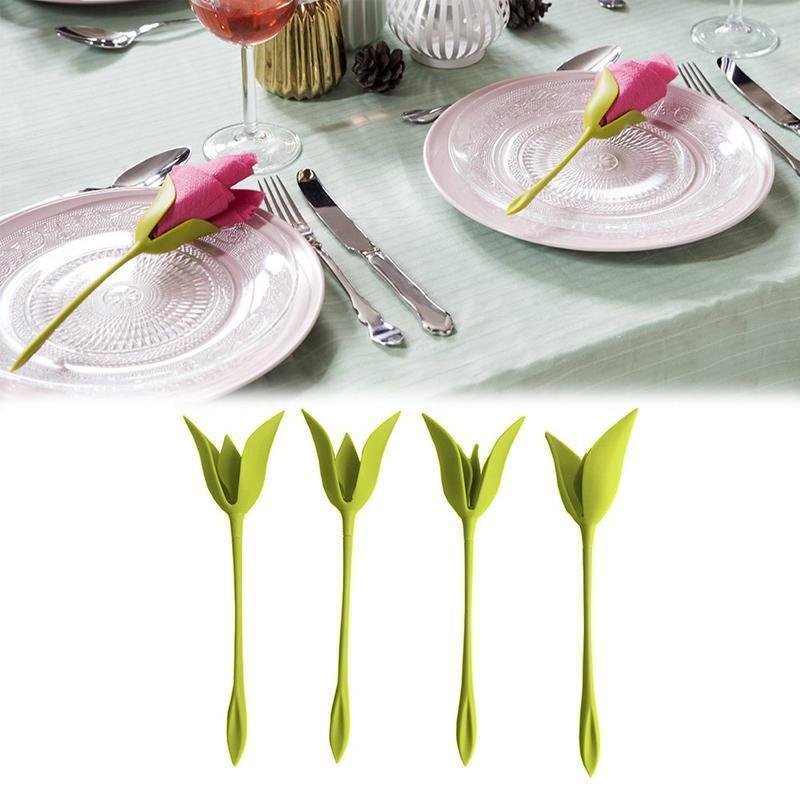 Bloom Napkin Holder for Tables (4 Pieces)