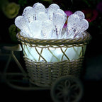 Solar Water Droplet String Lights