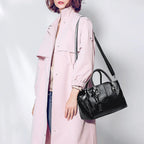 New oil wax leather handbags Boston soft leather large tote bag