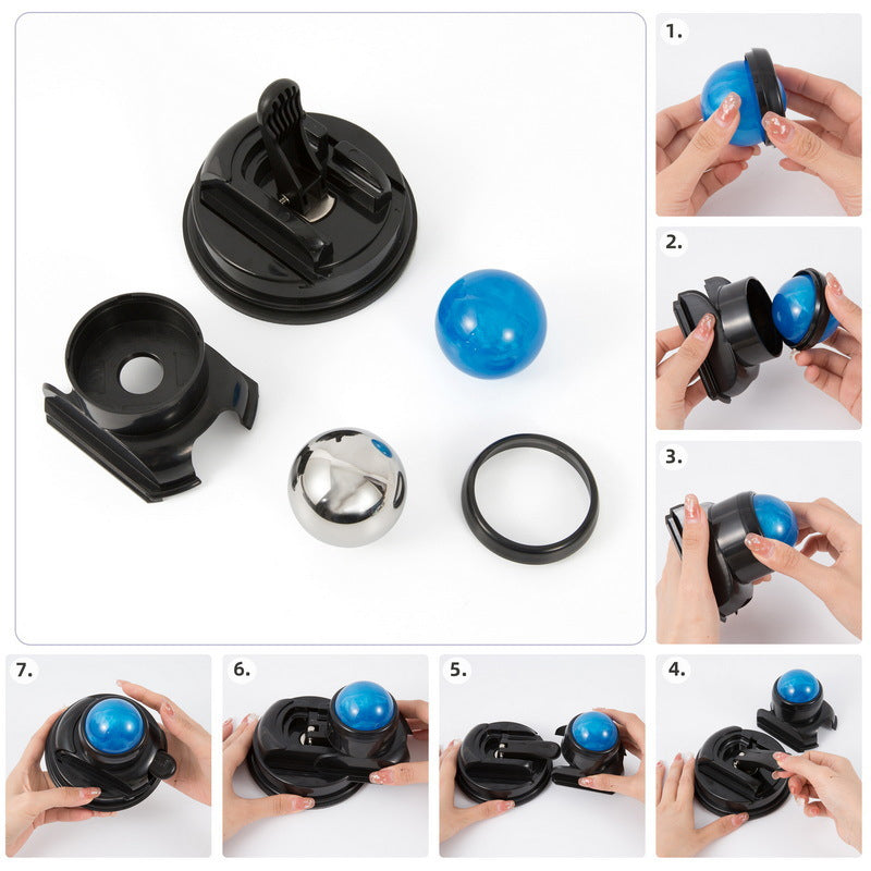 Mountable massage ball