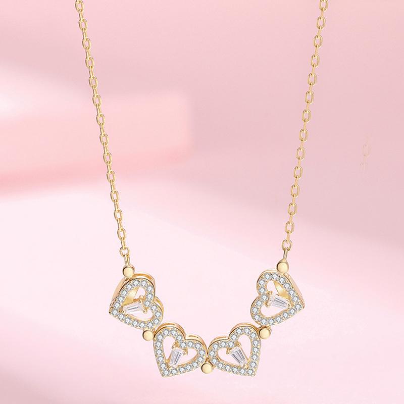 Hollow Four Leaf Clover Necklace