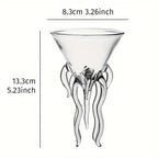 Unique, octopus-inspired cocktail glass