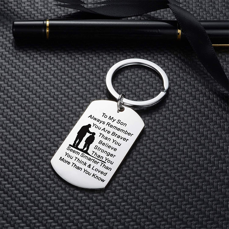 Mother's Day Engraving Metal Keychain with Box