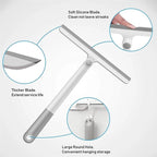 Shower squeegee for glass