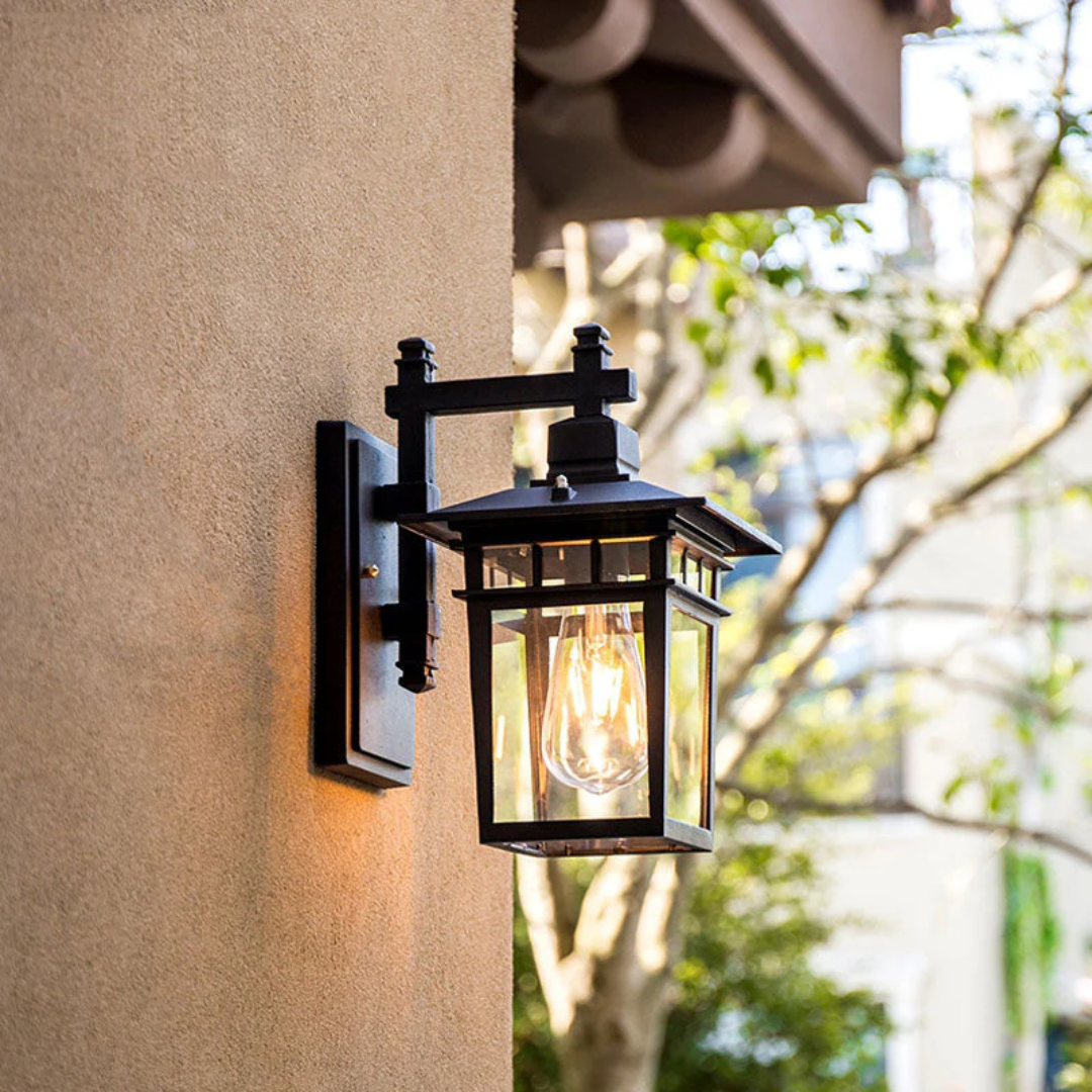 Black Outdoor Wall Lamp