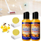 Nutrient-rich beeswax for wood care and maintenance