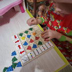 Wooden Table Color Direction Game For Kids