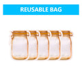 Zip bags in the shape of a pot