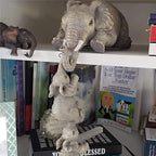 Elephant sitter hand-painted figures