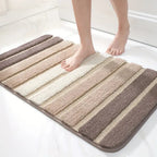Lumiere Striped Absorbent Bath Mat
