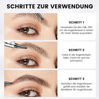 Waterproof 3D Eyebrow Pencil with 4 Fork Tips