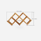 Folding Freestanding Wooden Wine Rack