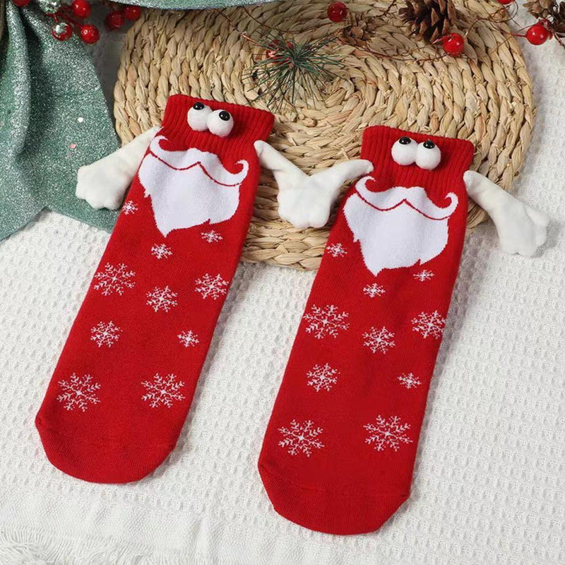 Magnetic Socks Winter Edition Couple Hand in Hand Socks