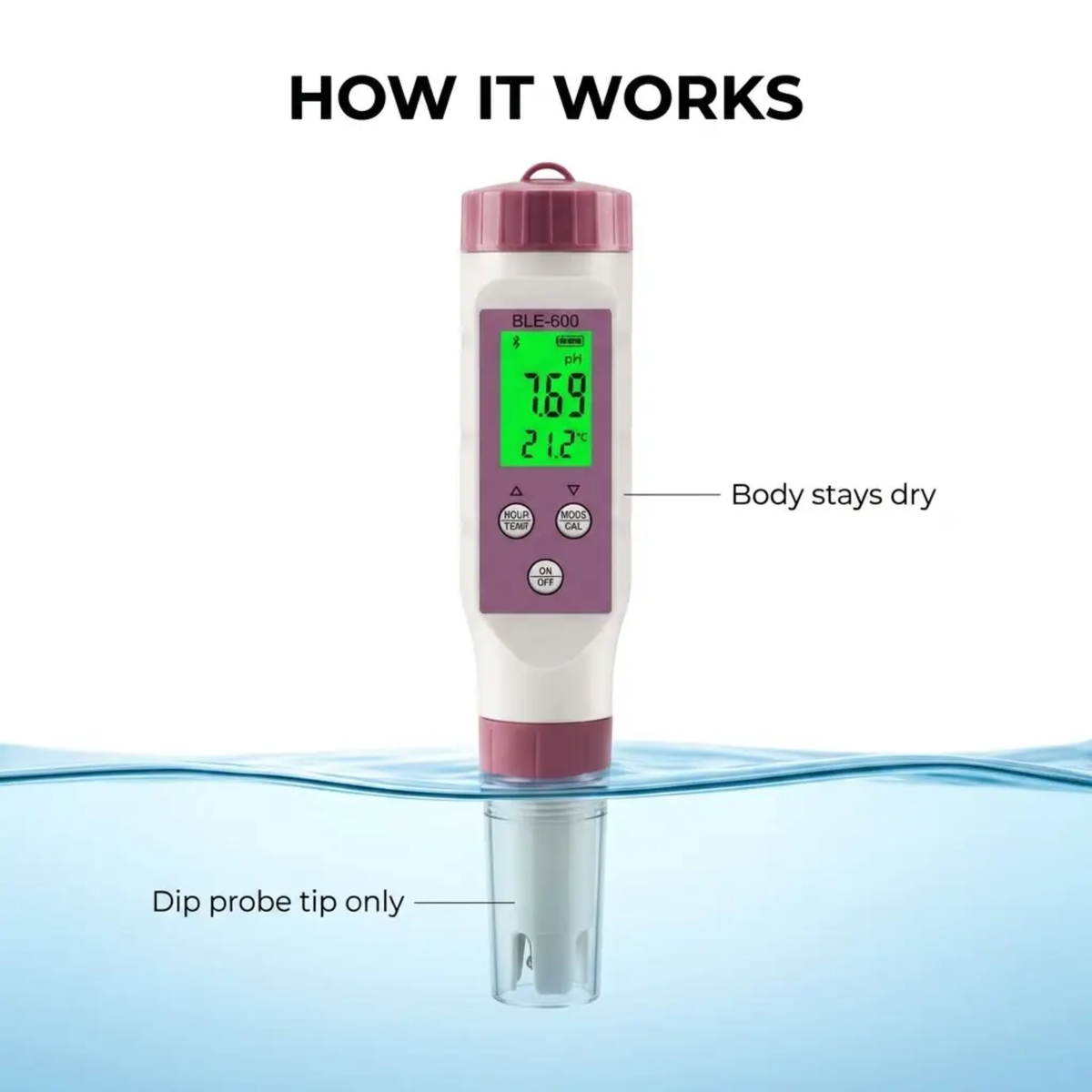 Digital Pool Tester – Measuring device for pH and chlorine for easy pH measurement in pool water