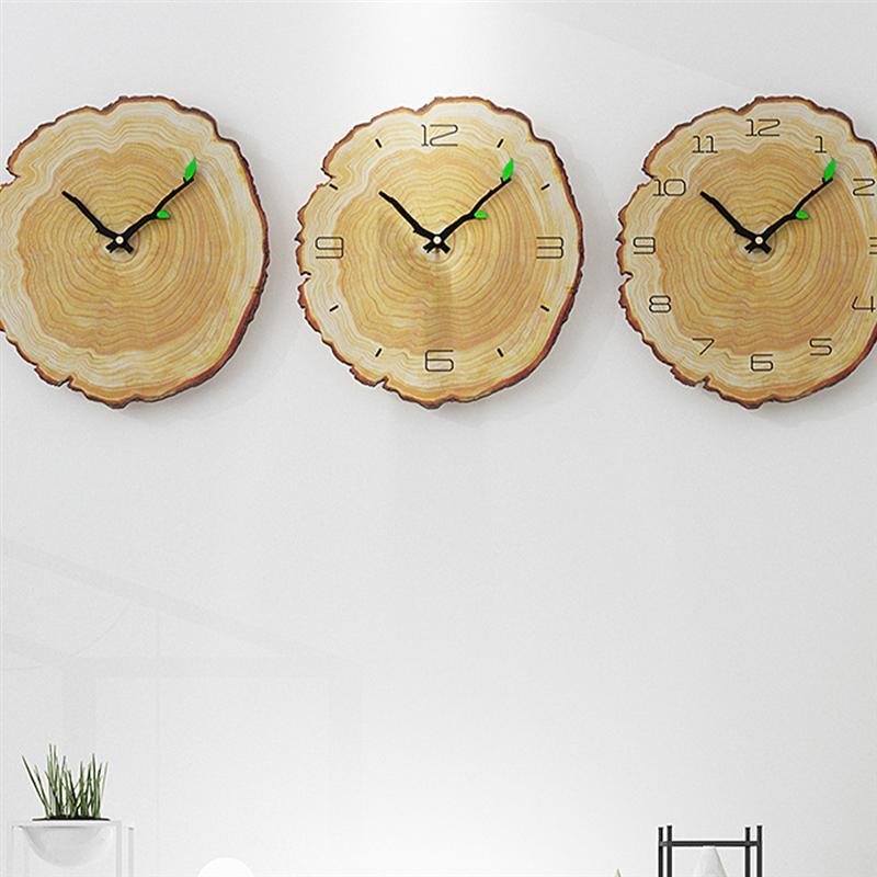 Wood Annual Rings Wall Clock