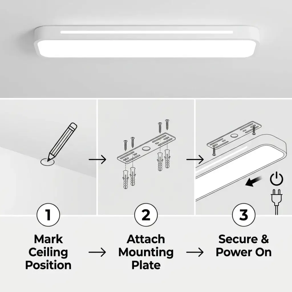 NordicLine | Minimalist LED Ceiling Light in Nordic Design
