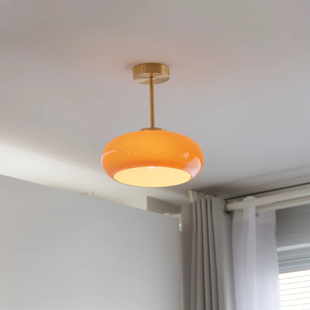 Vintage Yellow Ceiling Lamp