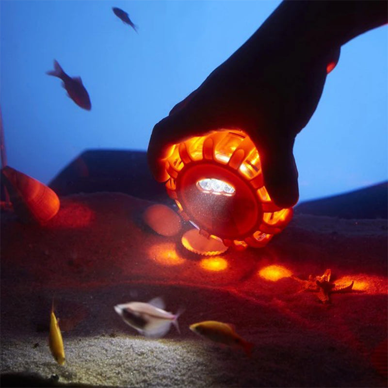 Blinking warning light with LED