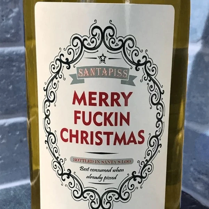 Christmas Fun Novelty Bottle Labels (5PART)