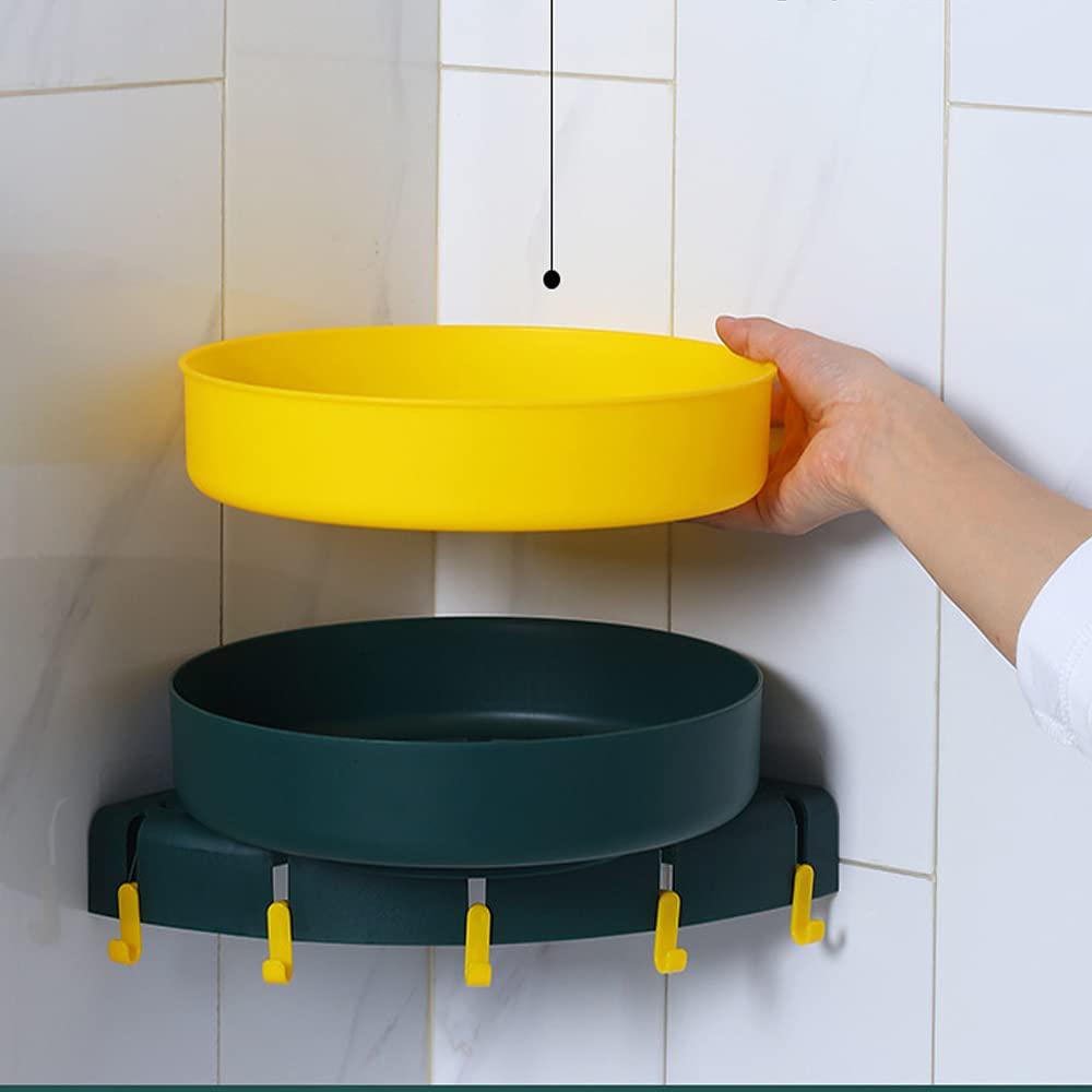 Mounting-free rotatable bathroom organizer stand