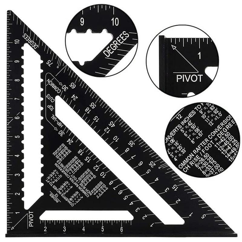 7/12 inch triangle carpenter square