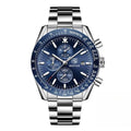 Men’s Waterproof Quartz Watch with Leather Strap