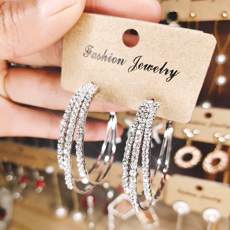 Shining Diamond Earrings