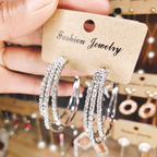 Shining Diamond Earrings
