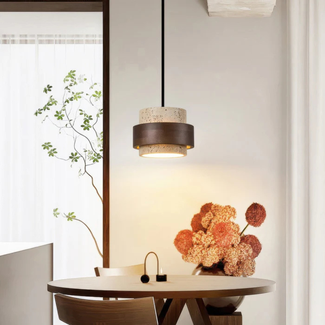 Elegant Wabi Sabi Style Hanging Lamp for Modern Interiors