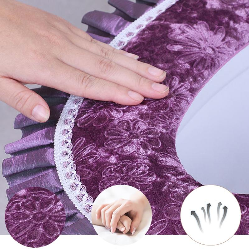 Three-piece toilet seat cover