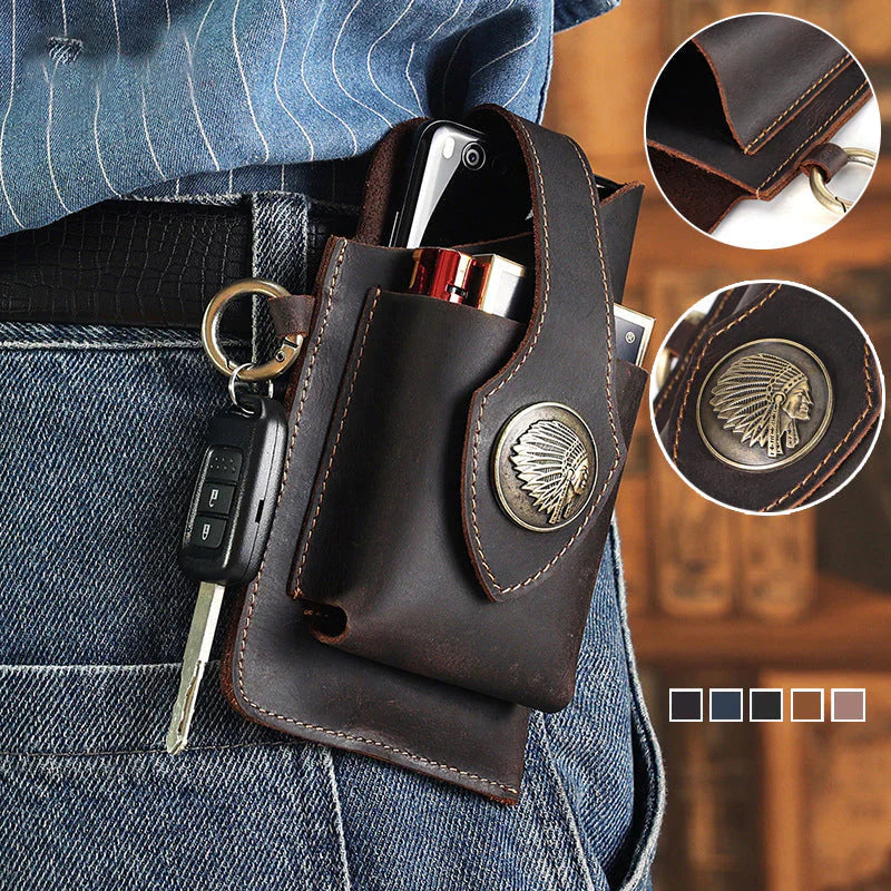 Multifunctional Leather Mobile Phone Bag