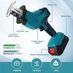 Battery electric reciprocating saw