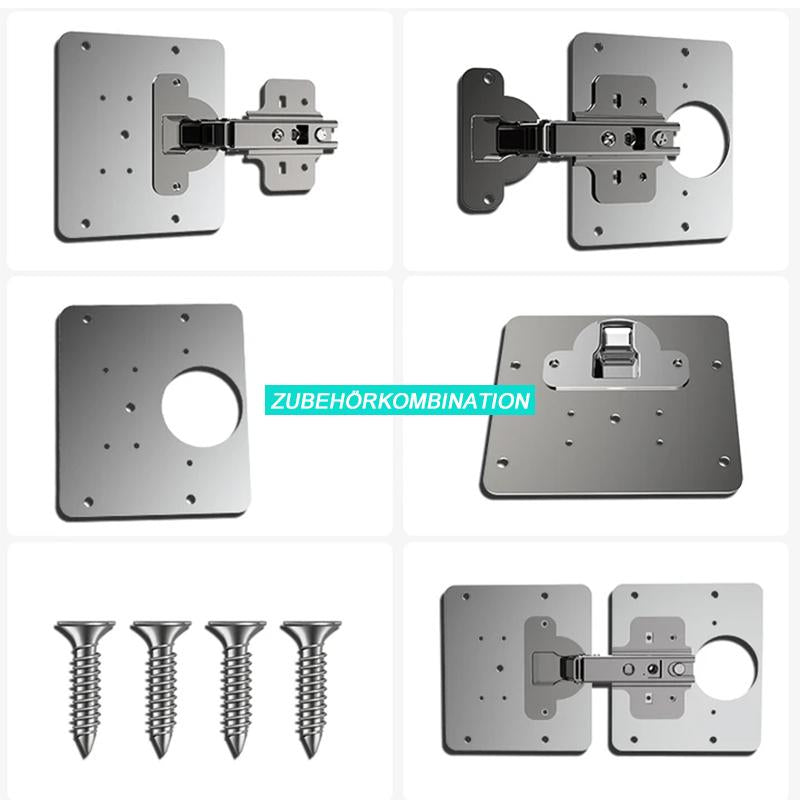 Repair piece for side hinge plate