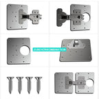 Repair piece for side hinge plate