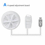 Ultrasonic Portable Dishwasher And Laundry Piece