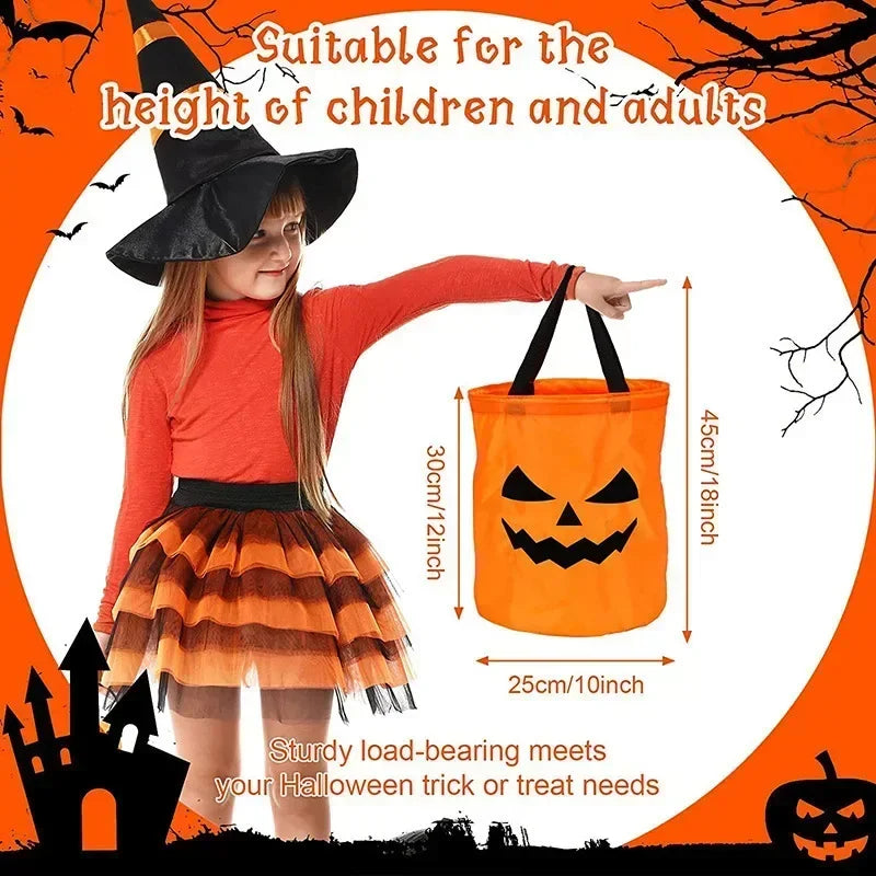 Halloween Treat Bag LED Pumpkin Candy Bucket
