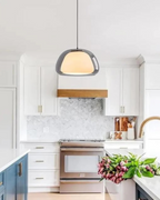 Elegant Lamp in the Form of a Glass Dome with Crystal Accent