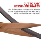 Self-adhesive magnetic tape