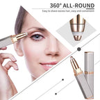 4 In 1 Facial Electric Shaver For Women, Full Body Epilator Rechargeable Eyebrow Nose Bikini Area Hair Clipper
