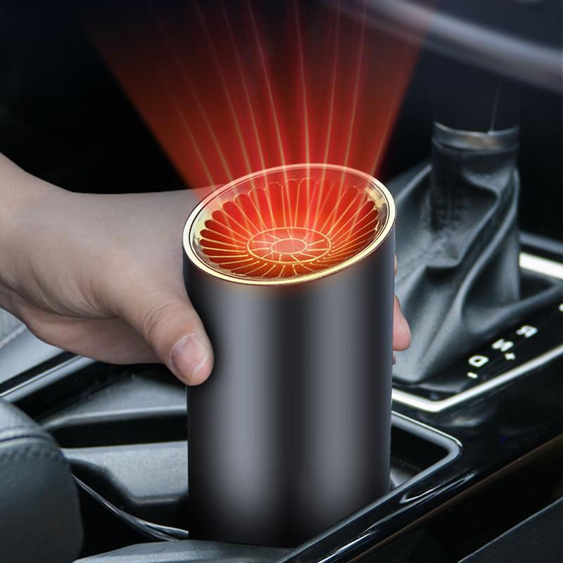 Fast heating cup shape car heater