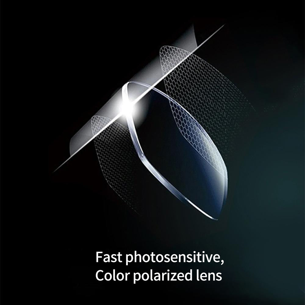 Photochromatic sunglasses with anti-glare polarized lenses