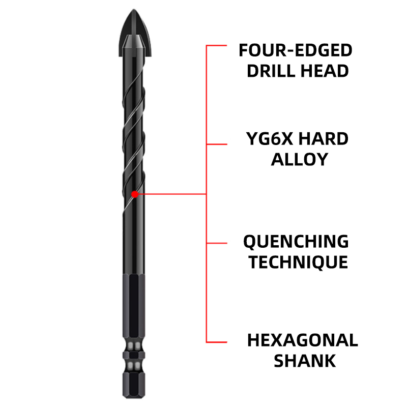 Hexagonal Shaft Triangle Drill Set