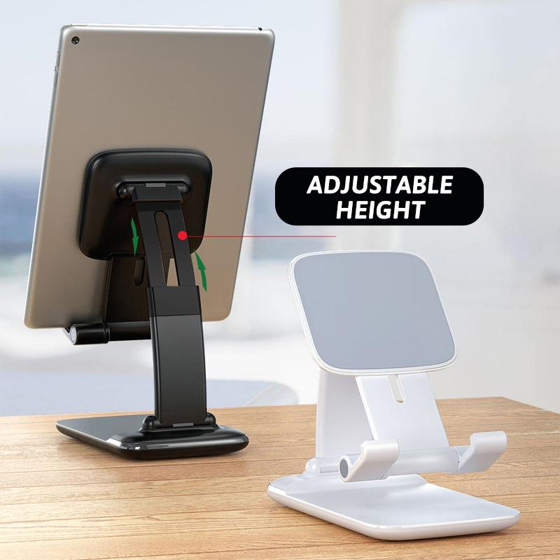Adjustable and foldable mobile phone stand