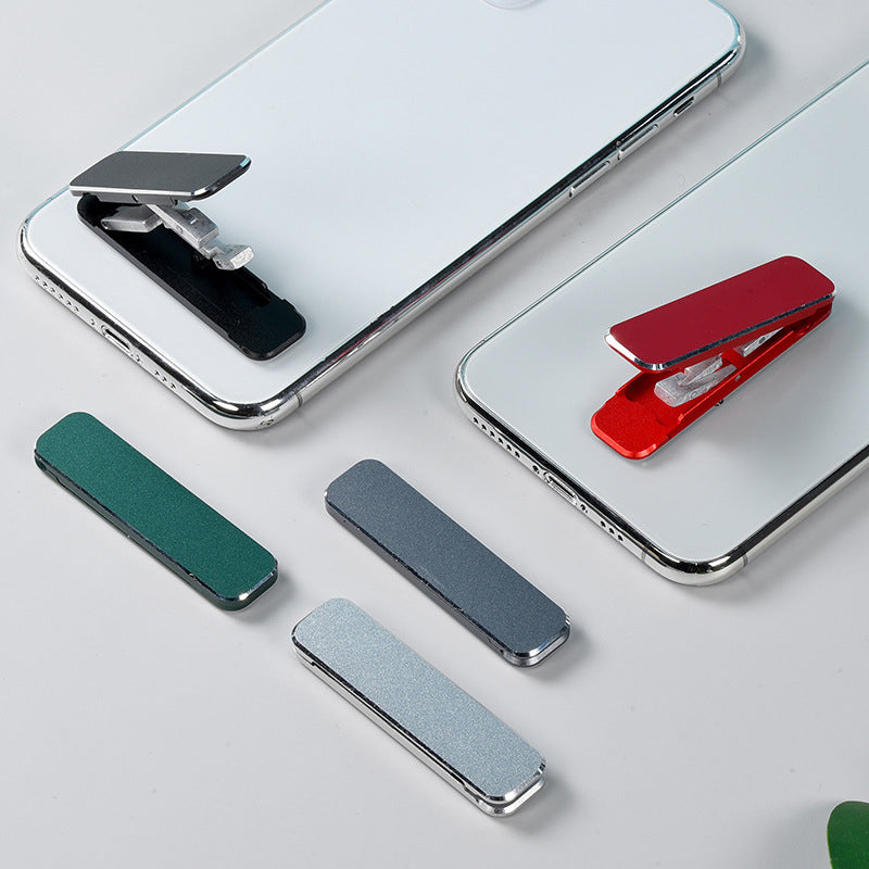 Portable foldable phone holder