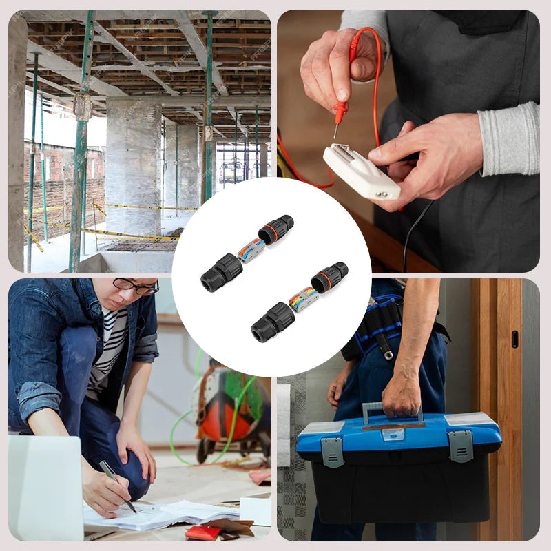 Outdoor waterproof electric cable connector
