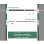 Telescopic Clothing Rod made of Stainless Steel