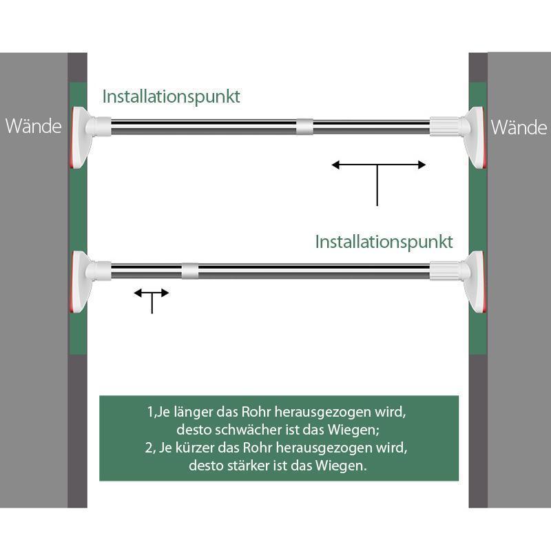Telescopic Clothing Rod made of Stainless Steel
