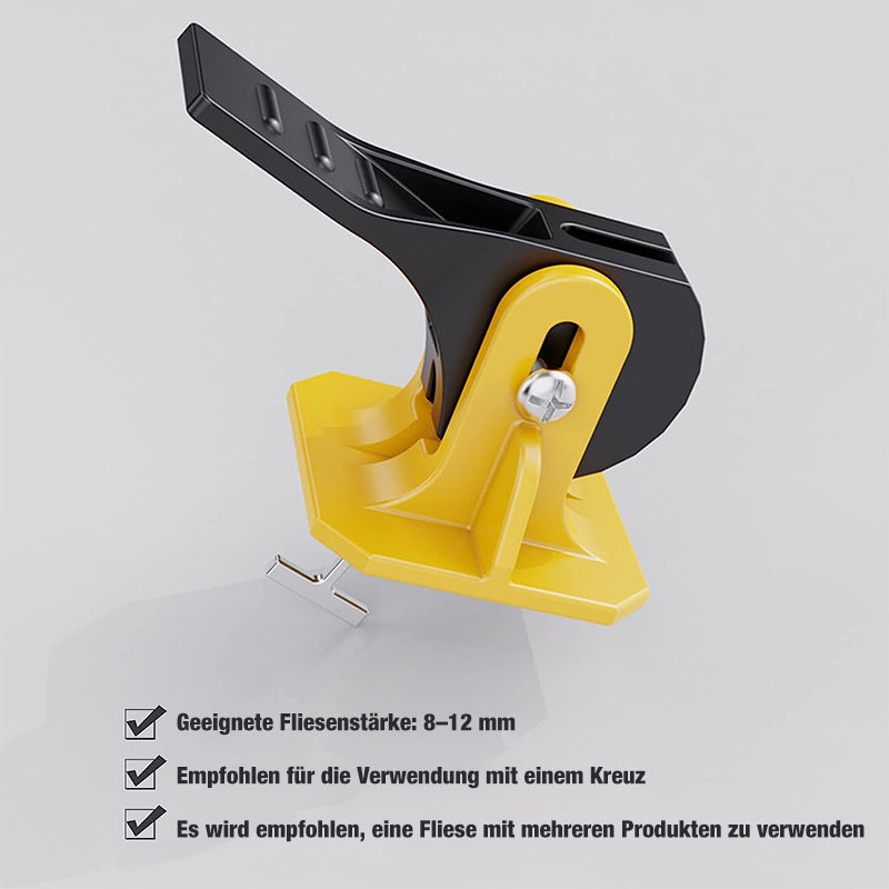 Quick leveling machine for tiles