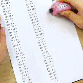 Reusable Calculation Roller Teaching Aid
