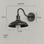 American Style Outdoor Waterproof Wall Sconce (Multiple Finishes, Sloped & Standard Styles)
